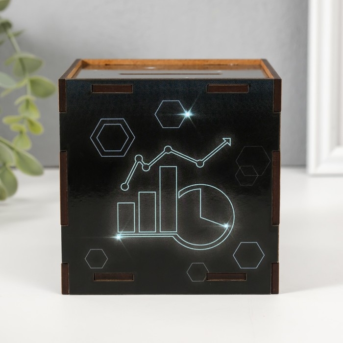 Копилка куб Копилка куб "Денежный магнит" 10х10х10 см