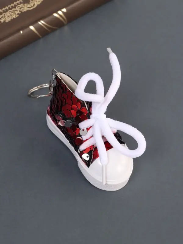 Брелок для ключей на кольце &laquo;Кедик&raquo;, текстиль, пайетки, 3.4&times;7.3&times;4.5 см, МИКС