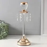 Подсвечник на 1 свечу &laquo;Фонтан&raquo;, d=2 см, 12&times;12&times;36 см