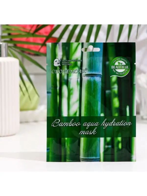 Маска тканевая увлажняющая для лица c экстрактом бамбука Маска тканевая увлажняющая для лица c экстрактом бамбука