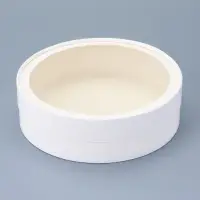 Коробка подарочная круглая с окном, завальцованная, белая, 20&times;6 см