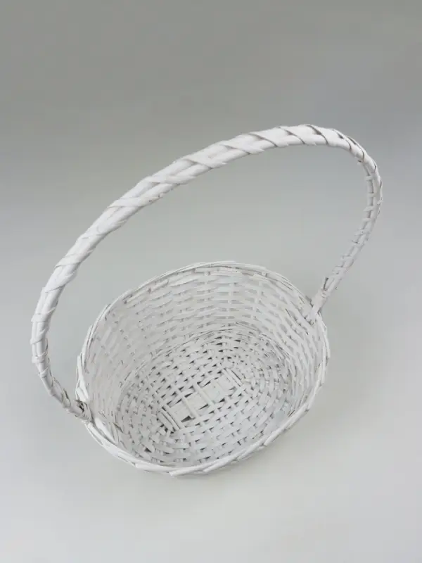 Корзина плетеная (ива) 39х29H10/16/49, 1 шт., белый