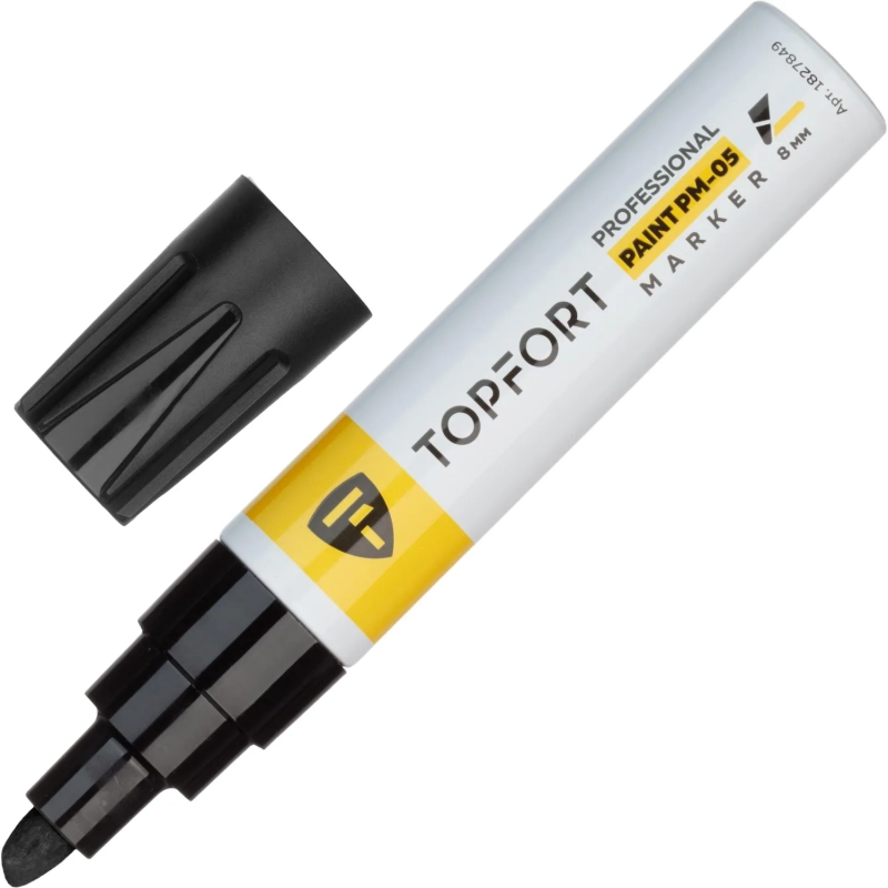 Маркер лаковый Topfort Paint 8 мм черный