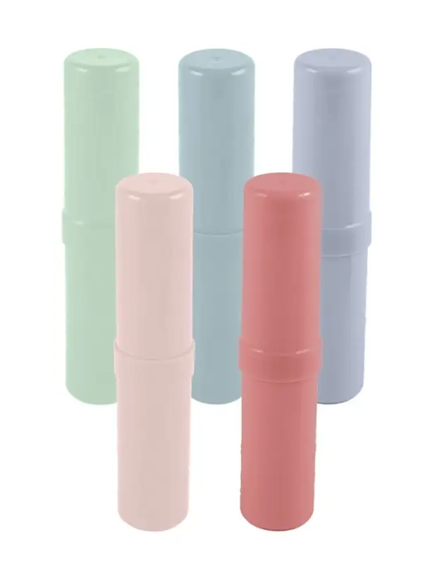 Пенал - тубус Calligrata &laquo;Прованс&raquo;, 40&times;195 мм, пастельные цвета, пластик, МИКС