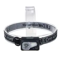 Фонарь налобный тм ЕРМАК, сенсорный, XPE LED + 3 SMD, 6 режимов, 500мАч, зарядка Type C, 57х29х38 мм