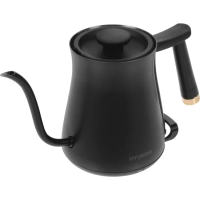 Чайник HYK-S5500 0.7л. 1000Вт черный (металл)