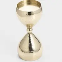 Подсвечник &laquo;Песочные часы&raquo;, 8.5&times;19 см, алюминий, золото