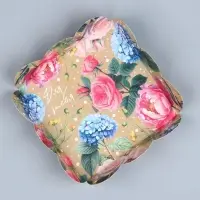 Коробка для печенья, кондитерская упаковка с пластиковой крышкой, «Для тебя», 10.5 х 10.5 х 3 см