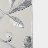 Набор салфеток для стола Доляна &laquo;Цветы&raquo;, 44.5&times;30 см, 4 шт., ПВХ, серебристый