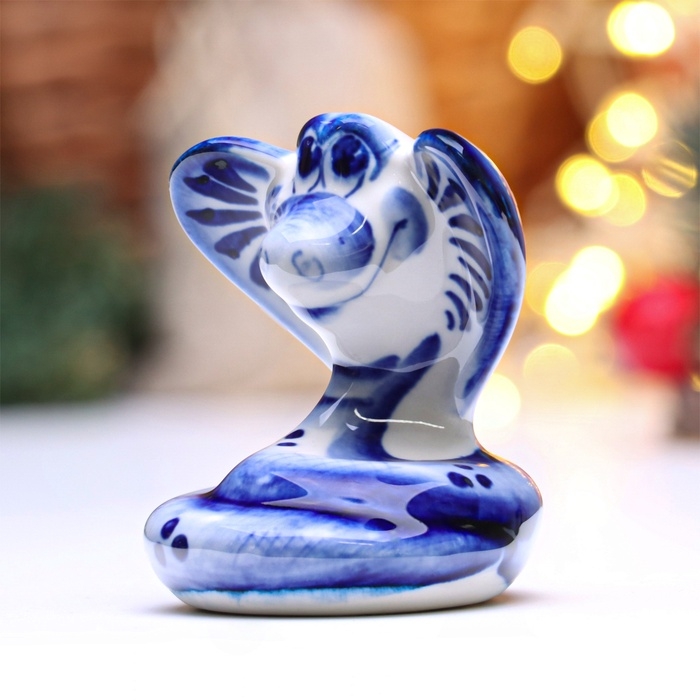 Сувенир Сувенир "Змей Серафим" 8х8 см, гжель