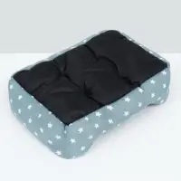 Лежанка для животных &laquo;Звезды&raquo;, 40&times;32&times;12 см, серая