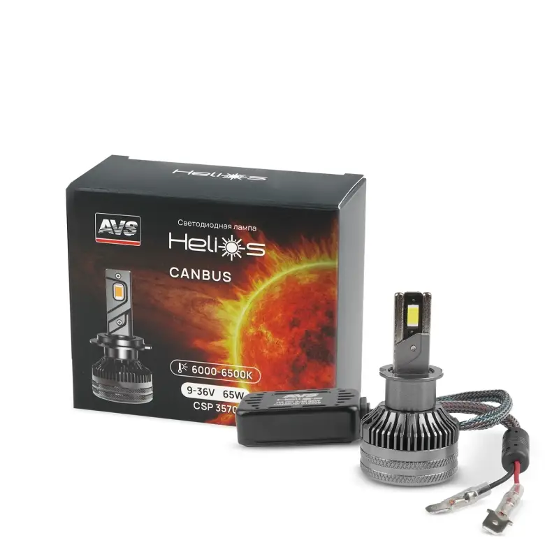 Светодиодная лампа AVS Helios H3, 9-36V, 65W, 2 шт.