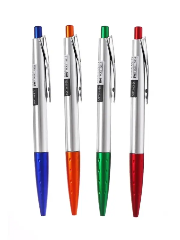 Ручка шариковая 0.8 мм, стержень синий на масляной основе, штрихкод на штуке, МИКС Ручка шариковая 0.8 мм, стержень синий на масляной основе, штрихкод на штуке, МИКС