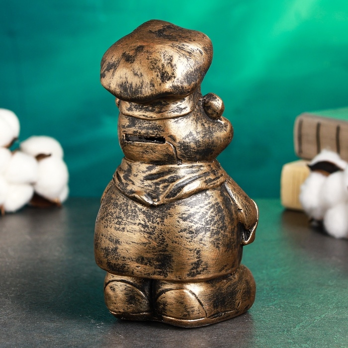 Копилка Копилка "Повар" 10х9х19см, бронза