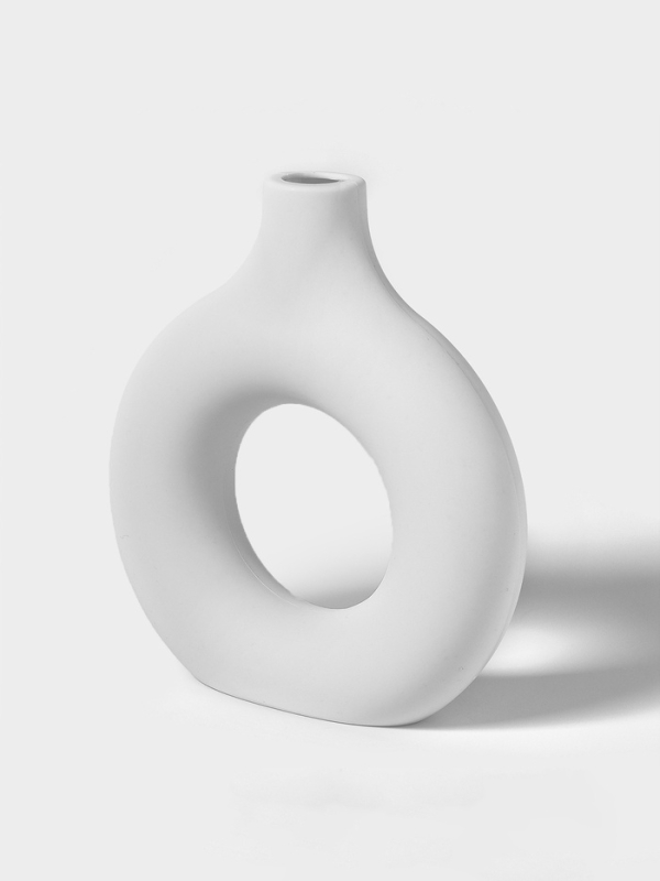 Ваза для сухоцветов  Ваза для сухоцветов "Ring" 5х18х19,5 см, цвет белый