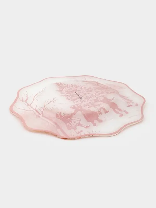 Тарелка обеденная цветок Тарелка обеденная цветок "Новогодние забавы" 25х2 см