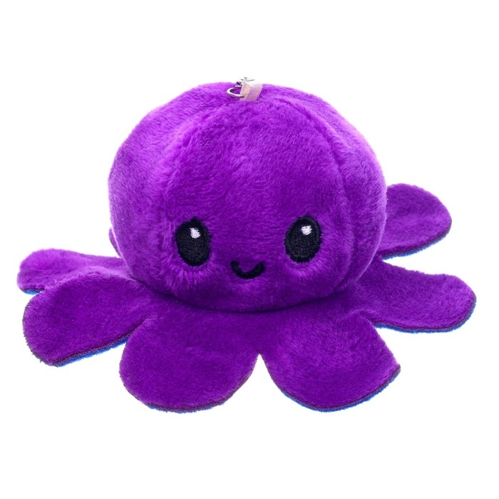 Мягкая игрушка-трансформер «Осьминог-перевёртыш», 12 см, на брелоке, цвета МИКС