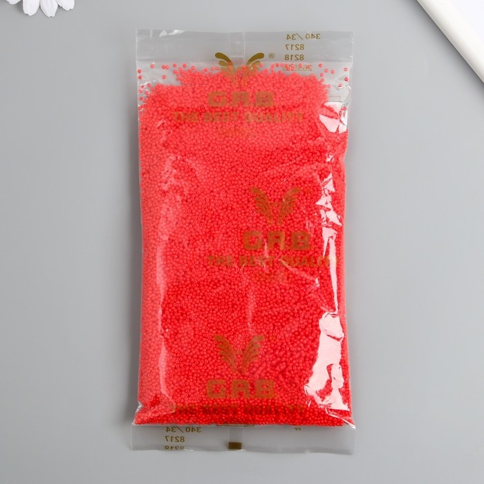 Бисер стекло 12/0  Бисер стекло 12/0 "Розовый неон" ровный №675 450 гр