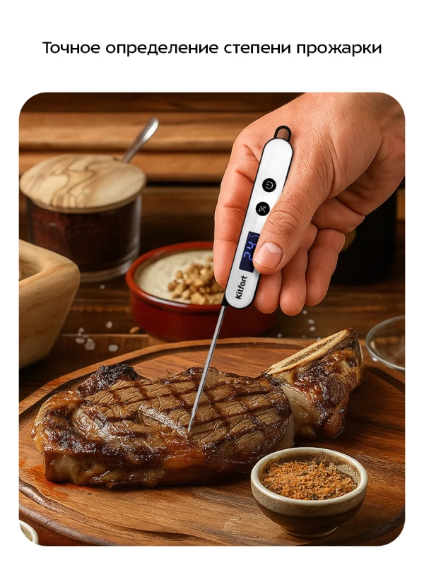 Термометр кулинарный КТ-6981 Термометр кулинарный КТ-6981