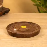 Подставка под благовония круглая, 12.5×12.5×1.5 см, дерево шишам Подставка под благовония круглая, 12.5×12.5×1.5 см, дерево шишам