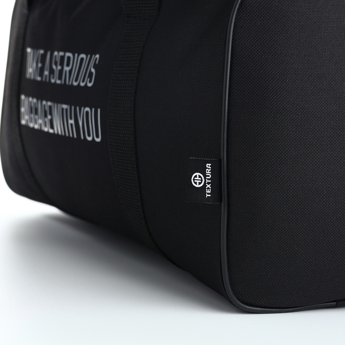 Сумка дорожная, TEXTURA, маленький размер, цвет чёрный Сумка дорожная, TEXTURA, маленький размер, цвет чёрный