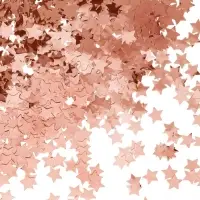 Конфетти «Звезда» розовое золото, металлик, 1.5 см, 50 г