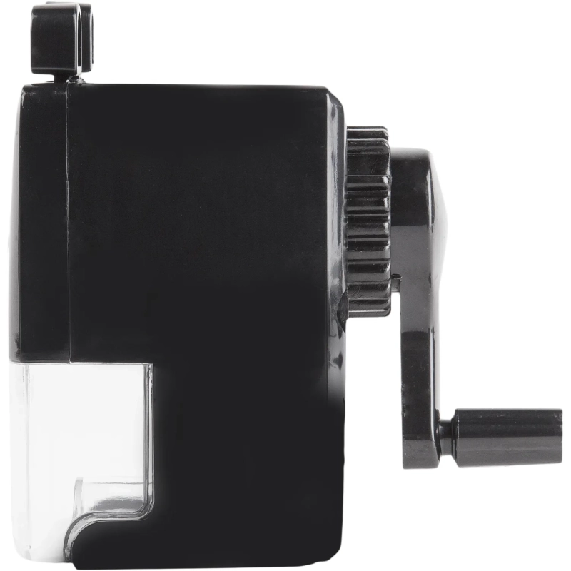 Точилка механическая, 8 мм, фиксация карандаша, чёрная