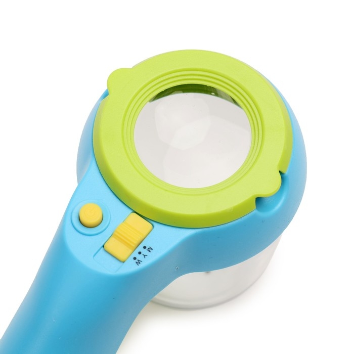 Набор Набор "Юный натуралист": стакан, лупа с линзой 35мм, с подсветкой