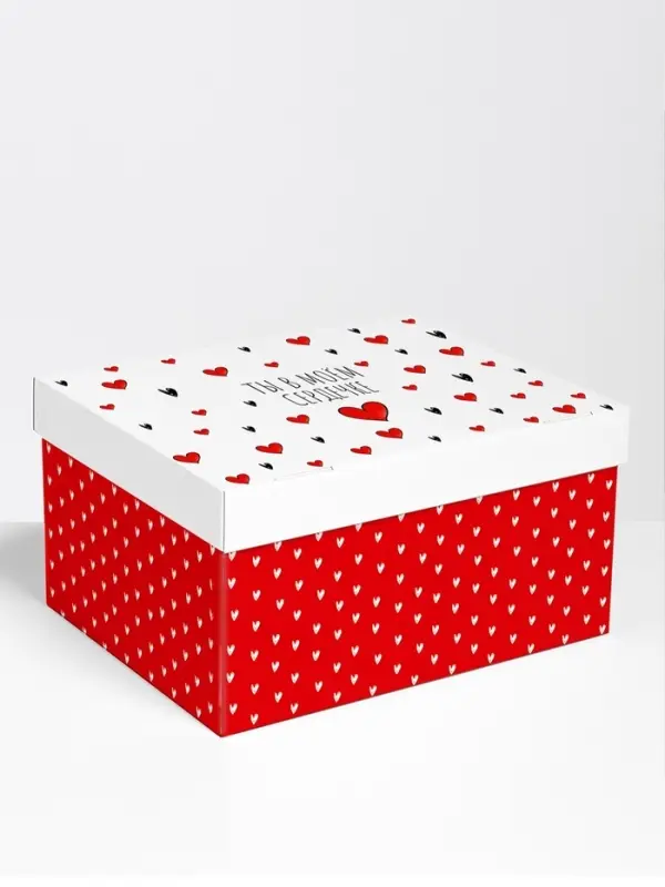 Коробка складная &laquo;Ты в моём сердечке&raquo;, 31&times;25.5&times;16 см