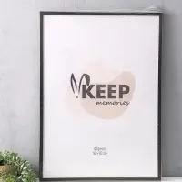 Фоторамка для фото 50&times;70 см Keep memories, Elysian, пластик, чёрный с золотом