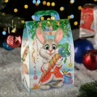 Подарочная коробка "Заяц - Кот", 20×10×6 см