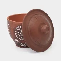 Горшок для запекания &laquo;Одуванчик&raquo;, 600 мл, 12&times;12&times;13 см, красная глина