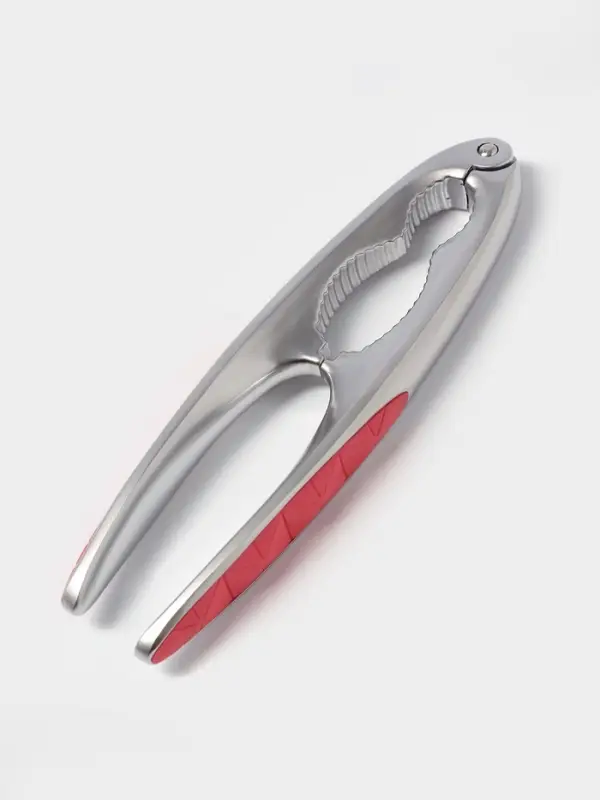 Орехокол Доляна Redline, 4.2&times;1.7&times;15.5 см, нержавеющая сталь, красный