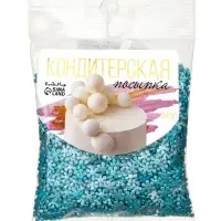 Снежинки перламутровые, голубые, 50 г Снежинки перламутровые, голубые, 50 г