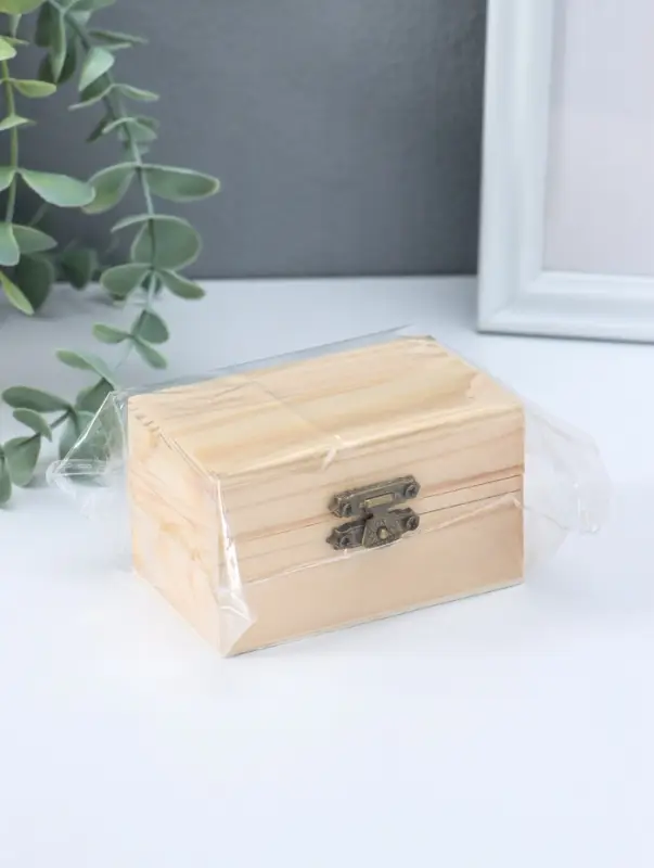 Шкатулка для росписи дерево прямоугольник &laquo;Орех&raquo;, для творчества, декора, 9&times;5&times;6 см