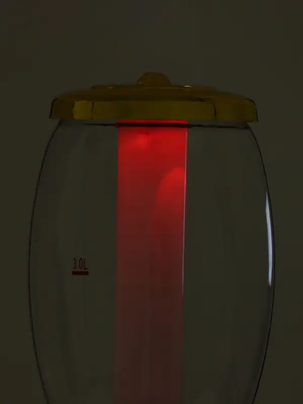 Башня пивная MonlinGold, колба 3 л, ёмкость для льда, подсветка, пластик, золотистый