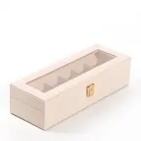 Шкатулка под часы &laquo;Гладкость&raquo;, 6 отделений, 31&times;11&times;7.5 см