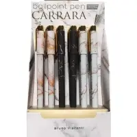 Ручка шариковая BrunoVisconti. Carrara 0.38 мм, стержень синий, МИКС