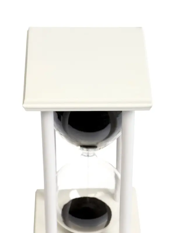 Песочные часы, на 60 минут, 10&times;10&times;20 см, деревянные, белые