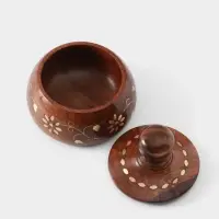 Сахарница &laquo;Ассорти&raquo;, 12&times;12&times;10 см, дерево шишам