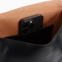 Сумка женская мессенджер TEXTURA на магните, с косметичкой, 28&times;4&times;20 см, чёрная