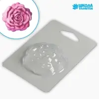 Форма для мыла пластиковая «Прекрасный пион» 6.5×5.5 см