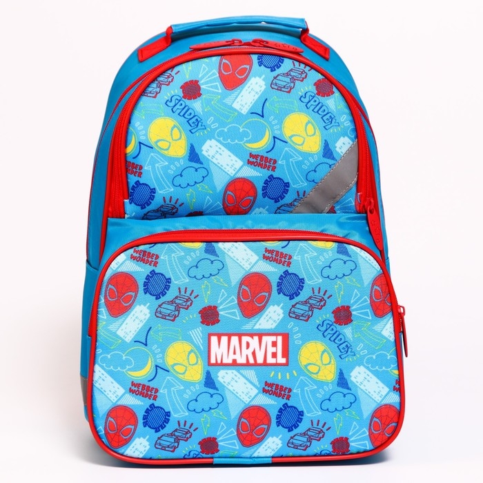 Рюкзак школьный с эргономической спинкой, 37х26х15 см, Человек-паук Рюкзак школьный с эргономической спинкой, 37х26х15 см, Человек-паук
