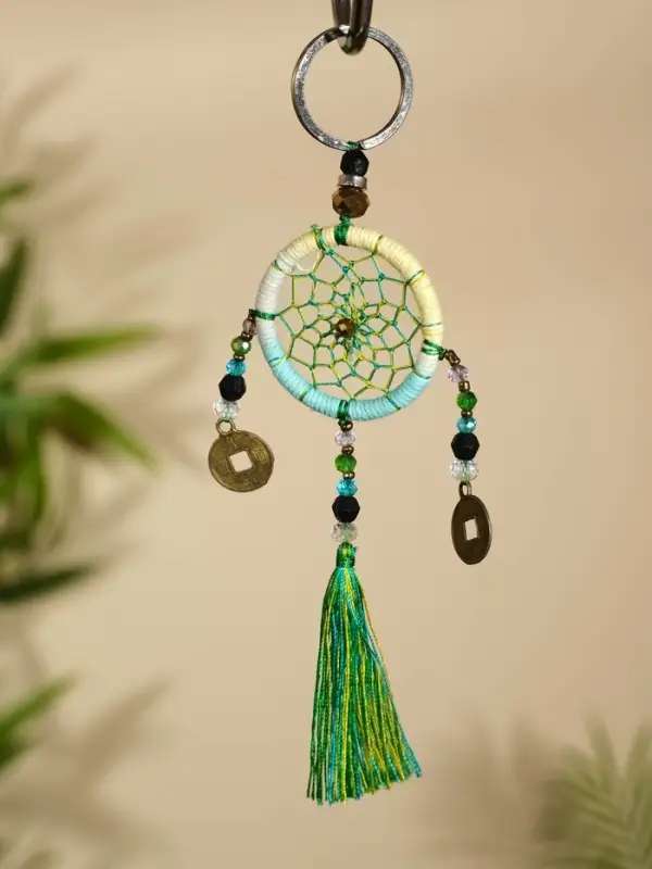 Брелок &laquo;Ловец снов&raquo;, 4&times;15 см, жёлто-голубой