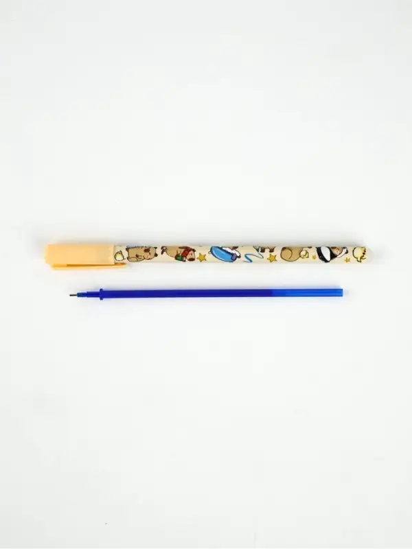 Ручка пиши-стирай, синяя паста, гелевая, 0.5 мм, пластик &laquo;Капибара&raquo;