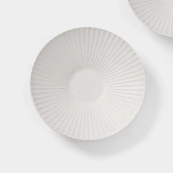 Тарелки Magistro Jarwah Lausanne, 600 мл, 21.5&times;5 см, глубокие, набор 2 шт., фарфор, серые