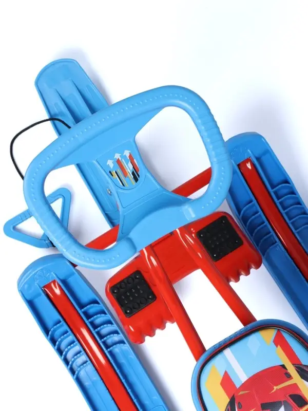 Снегокат &laquo;Тимка спорт 1+&raquo; Sportcar, голубой, красный, TC1+/SC Nika Kids