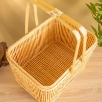 Корзина для пикника 26х26х21 см, бамбук