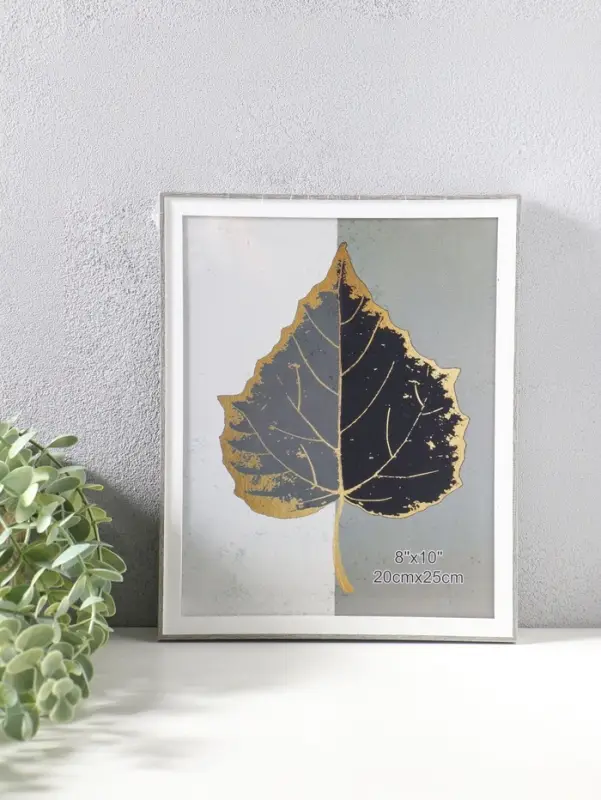 Фоторамка пластик 20х25 см "Современная классика" серый и белый 26х20,8х1,5 см