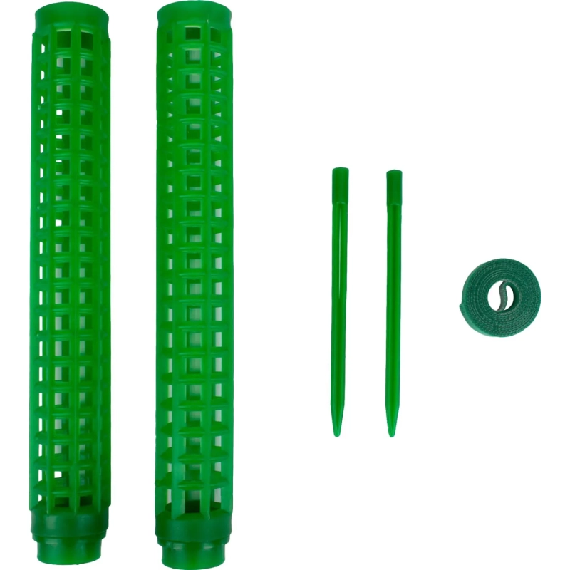 Опора наборная д/раст h38см, d3,5 мм,2шт/уп, лента-липучка L1м,зелен,266545